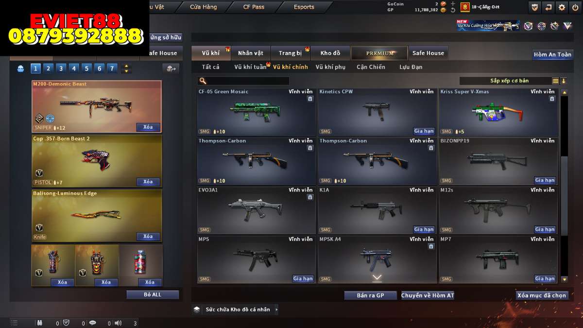 shop acc cf uy tin gia re